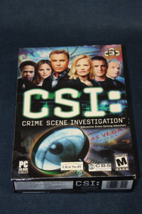 CSI Crime Scene Investigation PC Video Game 3 CD Set Ubi Soft