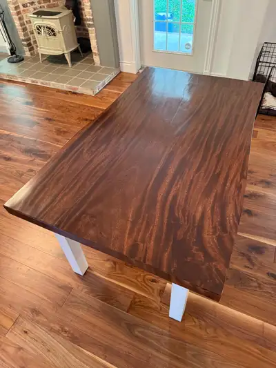 LIVE EDGE Acacia Table & 4 Chairs!, View more