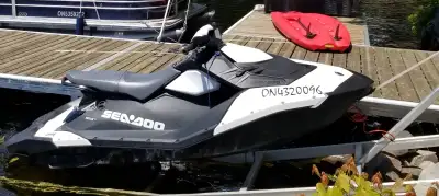 2014 Seadoo Spark 3up with 35 hrs boarding step IBR reverse Large storage compartment in front Very...