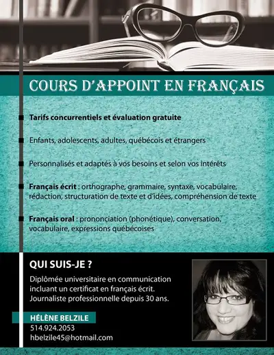 Cours de français en privé (tutorat), Voir plus