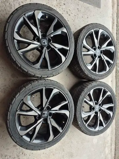 Honda civic wheels and BF Goodrich tires (235/40 ZR18)