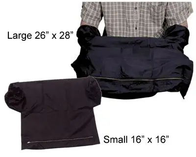 Film Changing Bag  Small 16" x 16"  Black  and  26" x 28", View more
