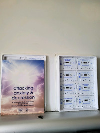 Attacking  Anxiety  Depression Book & Audio 15 Cassettes 