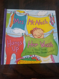 Mrs. McNosh hangs up her wash