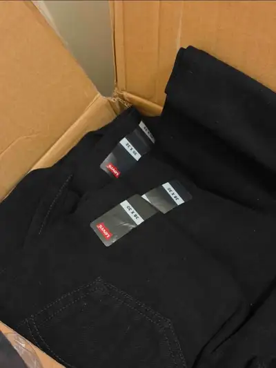 Levis Black Semi Stretch Jeans, View more