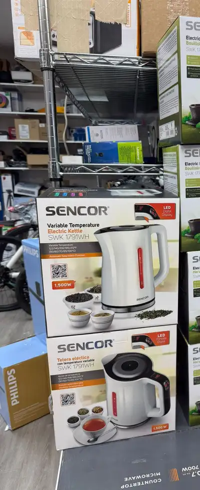 Kettle Electric Sencor SWK1791WH  with Display and Power Cord, View more