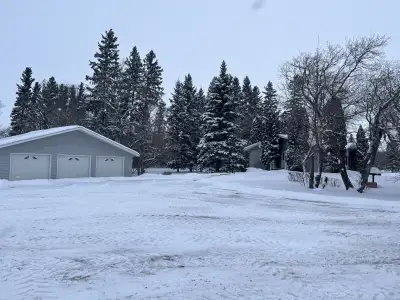 10 acre yard site with mature trees. 4 bed house, heated barn, heated shop with in floor heat. It’s...