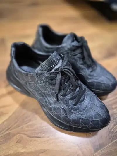 Gucci Rhyton Black Sneakers Size 11.5, View more