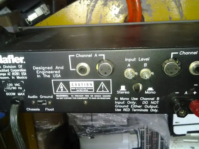 hafler pro1200 studio power amp xlr 1/4 200+ power amplifiers cr ...