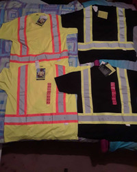 High visibility reflective safety t-shirts