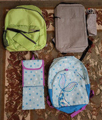 Brand New Backpacks (The mermaid one is lightly used)