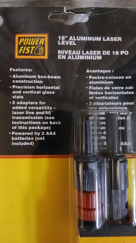 18" Aluminium Laser Level in Hand Tools in Ottawa - Image 5