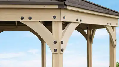 BRAND NEW IN BOX 12FT YARDISTRY OCTAGON MERIDIAN GAZEBO $3400 in Patio & Garden Furniture in Windsor Region - Image 6