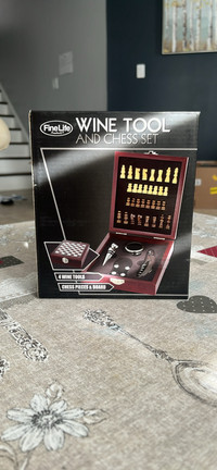 Wine Tool and Chess Set