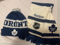 Toronto Maple Leafs Winter Hat and Scarf Set $50