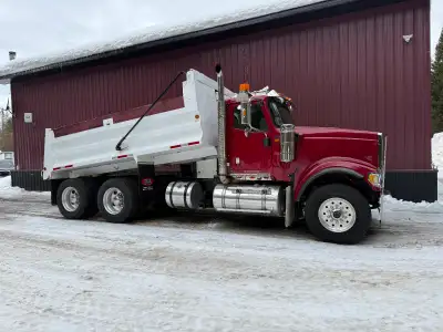 Tandem dump truck. 16 foot box. Cat C15 engine, rebuilt 2025. Truck has never seen salt. Asking $116...