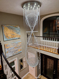 Gorgeous Chandeliers and Italian Blinds-Free In-home Estimates!
