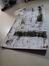 Rogue Branch Abstract Green/Beige Indoor Doormat Rug