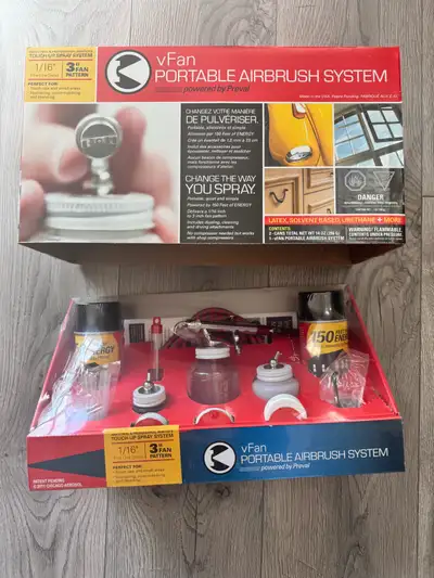 Portable Airbrush Spray System (vFan by Preval) – Brand New, View more