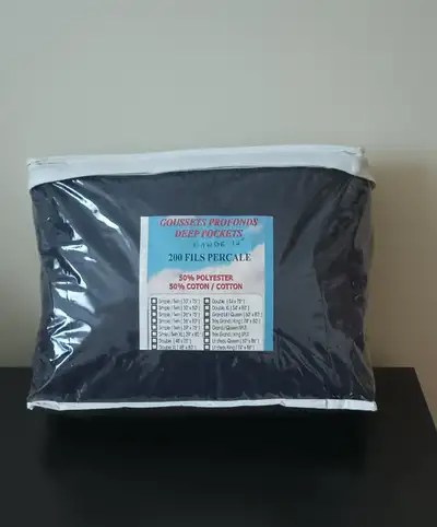 Drap-housse grand lit (queen) / split, neuf, View more