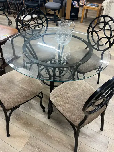 Glass Table & Chairs, View more