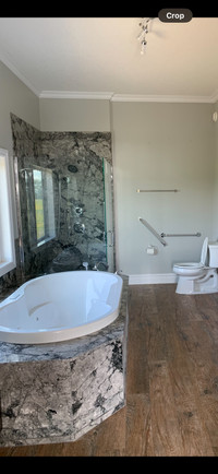 Glass from shower renovation 