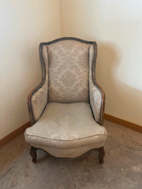 Wing-back chair Louis XV period / chaise dossier