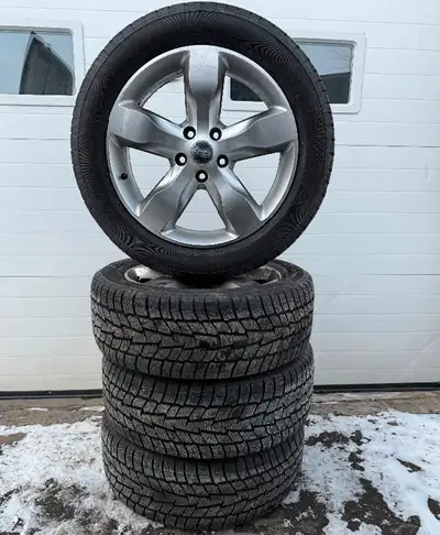 Like new 265/50r20 cooper winter edge snow ice winter tires on original jeep grand Cherokee 5x127 ri...