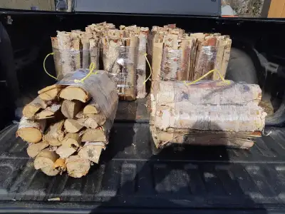 Birch Bundles 16 inches long 13 inches in diameter Have handles Clean burning Call or text 780-717-7...