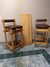 Vintage bar counter stools 