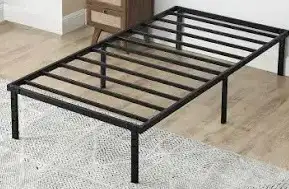 Metal  platform bed frame. Black color. No box spring neede, View more