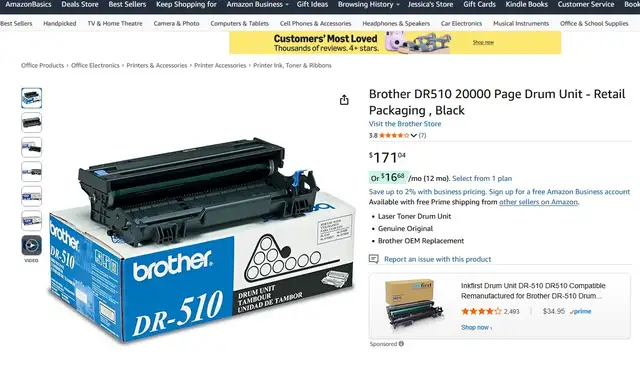 Brother Printer Drum Unit in Printers, Scanners & Fax in Mississauga / Peel Region - Image 3