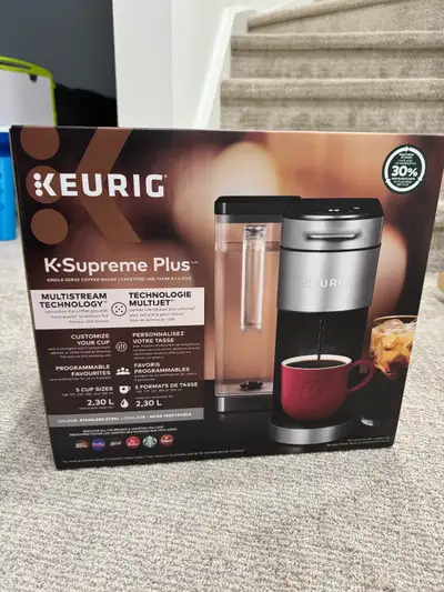 Retails for $239.99 plus tax on Keurig website. Unopened, still in box. Received as a gift, but we a...