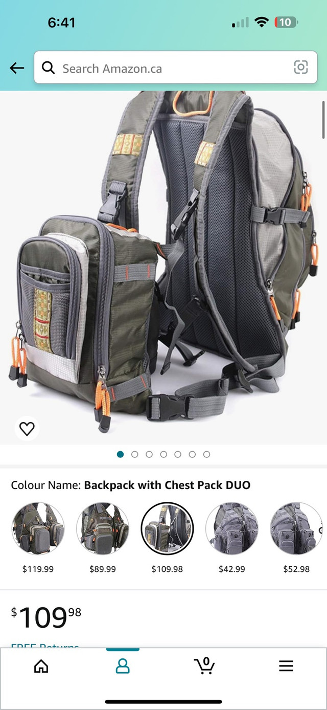 Fly fishing bag/chest rig  in Fishing, Camping & Outdoors in Miramichi - Image 4