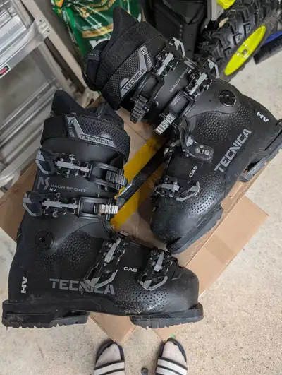 kids ski Boots and poles., View more