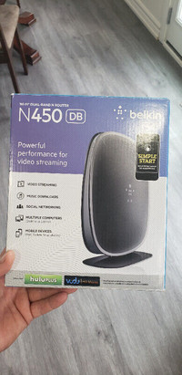 BNIB...never used Belkin N450 DB wireless router.