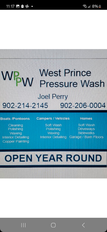 West Prince Pressure Wash in Powerboats & Motorboats in Summerside