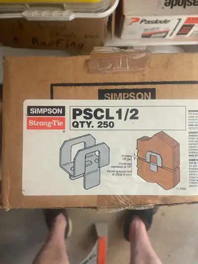 Simpson Strong-Tie PSCL1/2 Plywood Sheathing Clips, View more