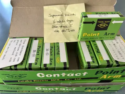 I think these are Points for older (pre-70) motorcycle engines? If you restore motorcycle engines an...