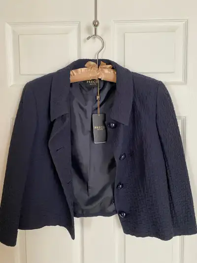 Precis - New navy cropped blazer, View more