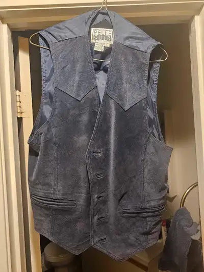 vintage pelle cuir mens leather/suede vests, View more