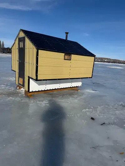 Ice fishing shack, View more