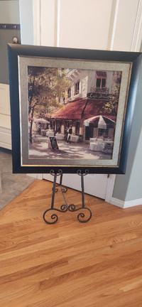 Brent Heighton "Cafe Berlotti" Framed Picture / Easel