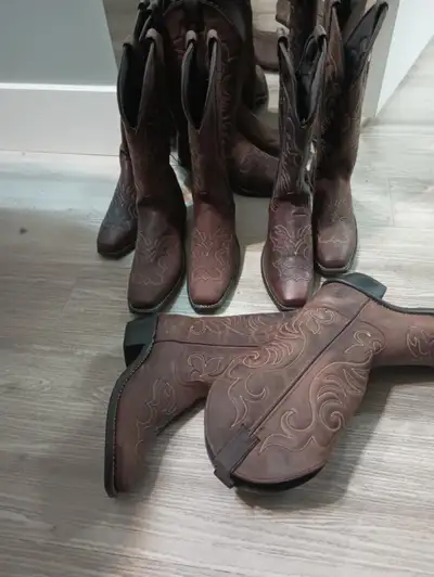 Women cowboy leather boots, View more