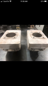 Pair of Rotax 377 cylinders