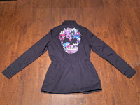 Disney Jacket Women's Size XS Black Bad Vibes Only Villains