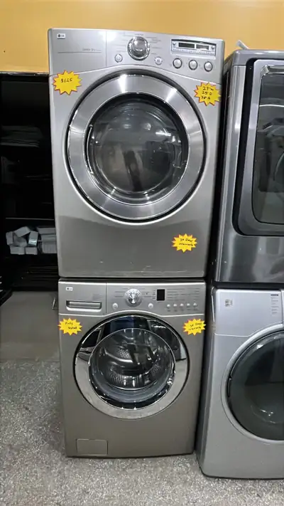 LG 27” Stackable Washer and Dryer Set-30-Day Warranty , View more