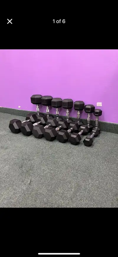Dumbbell Bundle 5-35 lbs Rubber Hex (New), View more