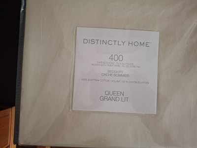 Distinctly Home 400 Thread Count, Queen Size Bedskirt, View more