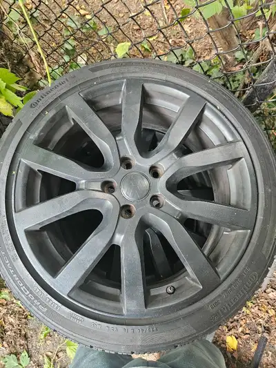 5x112 3 tires good One little slide Rims from 2012 gti